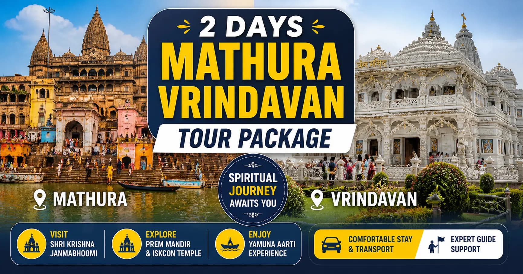 2 Days Mathura Vrindavan Tour Package