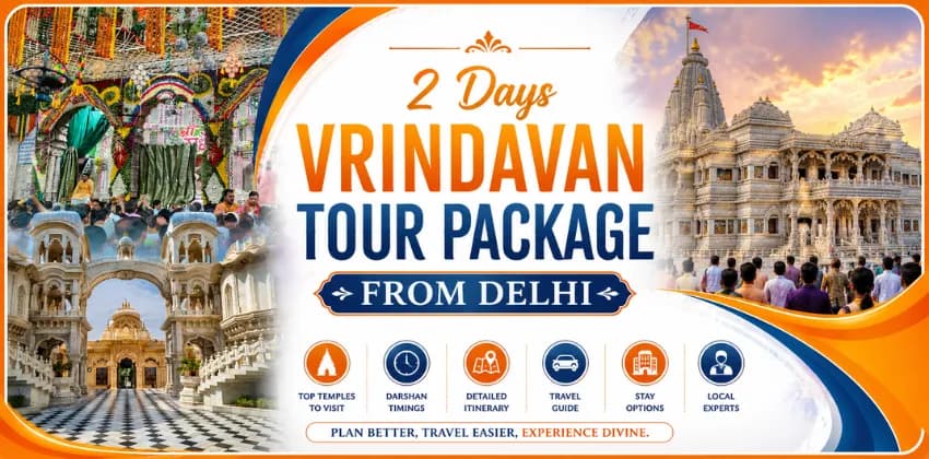 2 Days Vrindavan Tour Package from Delhi