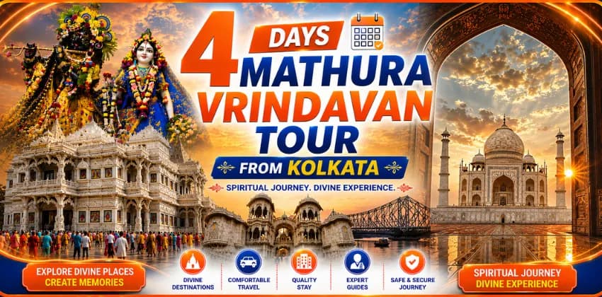 4 Days Mathura Vrindavan Agra Tour From Kolkata