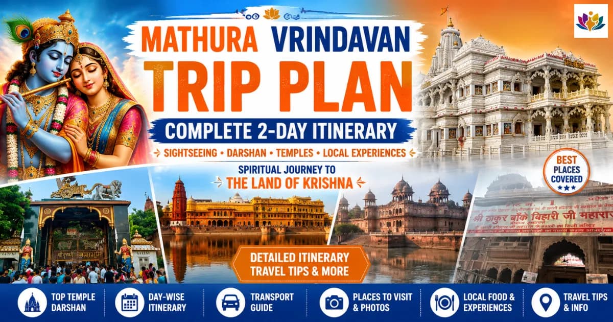 Mathura Vrindavan Trip Plan: 2 Day Itinerary with Complete Sightseeing — Mathura Vrindavan — Experience My India